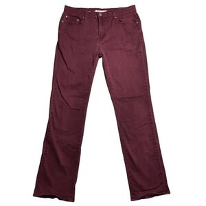Levi's 505 Midrise Straight  Burgundy Jeans SZ 30